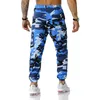 Pantalons pour hommes décontracté coton Sport de plein air Camouflage Cargo taille élastique cordon militaire tactique pantalon hommes