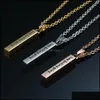 Anhänger Halsketten 3 Farben Edelstahl inspirierend für Männer Männer immer wieder gravierter Buchstabebrettungsketten personalisierten Tropfen d otpzq