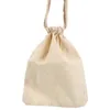 Storage Bags Home Kitchen Drawstring Shopping Bag 3 Sizes Fruit Vegetables Eco-friendly Reusable Pure Cotton Produce BagsStorage