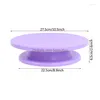 Baking Pastry Tools Diy Cake Turntable Stand Cream Decoration Accessories Pink/Purple/White Antiskid Round Table Kitchen 1Pcs Drop Dho3V