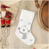 Kerstdecoraties UPS Decoratiebenodigdheden Big Socks ChristmasTree Hanger Childrens Cadeau Candy Bag Scene Drop Delivery Dh6to