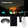 Lanternes portatives solaire LED tente lumière lampe de puissance projecteur extérieur jardin pêche Camping lanterne