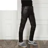 Pantalon pour hommes hiver jeunes hommes vers le bas grand imperméable chaud blanc canard plume pantalon décontracté pleine longueur taille élastique plus taille s-5xl