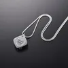 Pendentif Colliers Plein Amour Dans Mon Coeur Memorial Square Ash Souvenir Collier En Acier Inoxydable Crémation Bijoux