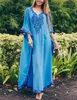 女性の水着Bsubseach女性プラスサイズの刺繍シフォントルコのカフタン水着をカバーするCaftan Beach Long Dresswomen's