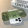 Luxusfälle Ins beliebte 3D -Webgitter -Eiswürfel -Süßigkeiten Farbe Transparentes Telefon Hülle für iPhone 14 13 11 12 Pro Max XR XR X Soft Schockdichte Silikonabdeckung