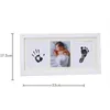 Keepsakes born Memorial Ink Hand Foot Print Po Frame Baby DIY Handprint Footprint Picture Frame Growing Souvenir Items Paw Print Pad 230114