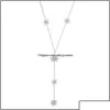 Pendant Necklaces Pendants Jewelry Micro Pave Cz Sparking Star North Charm Long Women Chain Necklace Y Lariat Summer Sexy Fashion 5625962