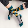 Erkek Çoraplar Erkekler İngiliz Rüzgar Izgara Kafesi Pamuk Çorap Komik Mutlu UNISEX Kadınlar Yaratıcı Paragraf Tüp Nefes Alabilir Meiasmen