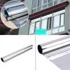 Auto Sunshade Sunice Silver gebrandschilderd glas raam Tint Home Building Eenrichtingsspiegelreflectieve film Privacybescherming overdag 90 cm breed