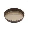 Baking Pastry Tools Cake Pan Removable Tart Nonstick Pizza Quiche Flan Mold Round Pie Muffin Mod For Form Bakeware Oven Tray 25 Dr Dh9Ss