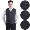 Herenvesten mode winter mannen fleece vest eenvoudige massieve mouwloze jassen herfst casual dikke warme vest v-neck jassen kledingq19men '