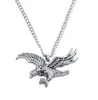 Pendant Necklaces Hawk Eagle Pendants Necklace Gold Sliver Color Stainless Steel Animal Bird Wing Charm Retro Punk Hip Hop Men Women Jewelry