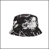 Chapéus de aba larga de verão unissex em duplas impressão graffiti pesca bucket bap ardoor bap vintage homem homem sunsn hat street fofwears 3461 dhgvc