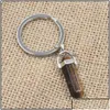 Nyckelringar smycken nyckelring mode kristallkedjor natursten hänge quartz aessory gåva släpp leverans 2021 8ytpw dhfhd