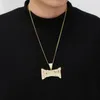 Collane con ciondolo Hip Hop Cubic Zirconia Pavimentato Bling Iced Out ESSKEETIT Collana con ciondoli per uomo Gioielli Rapper Collane con pendentiPendente Godl2