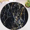 Carpets Natural Black Marble Texture With Golden Veins Living Room Home Decor Large Round Rug Carpet Floor Mat For Bedroom Chair 120Carpets