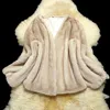 Kvinnors päls faux real coat kvinnor mink vinter för kvinnors kläder naturliga abrigos mujer invierno 2023 yljr888 yy721