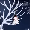 キーリングジュエリー漫画クリスマスキーチェーンプラスチックツリーサンタスノーマンリングホルダーバッグハングファッションアソリウィルとサンディドロップDHCTB