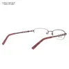 Солнцезащитные очки рамки стиль дизайна моды очень красивые светло -розовые женщины полумочные очки Оптические очки очки DTB330803