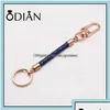 Key Rings Jewelry Custom Men Luxury Colorf Leather Chains Women Metal Car Ring Chain Drop Delivery 2021 Arh Dhvkg