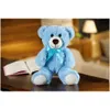 Animali di peluche imbottiti 35 cm graziosi bambole orso giocattolo colorf gol wow brow hughils regalo di compleanno cuscinetto orsacchiotto casa soggiorno bedro dhwqi