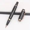 Bohe Black Rollerball Pen Luxe Design Ink Fountain Pens Inlay Crystal in Clip Office Levers Stationery GEL