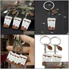 Key Rings Jewelry Coffee Bean Cup Ring Metal Enamel Keychain Bag Hanging Women Men Fashion Will And Sandy Drop Delivery 2021 Ufyga Dh0Sf