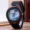 Wristwatches Reloj Hombre BOBOBIRD Print Po Customized Wood Watch Men Watches Awesome Gifts Women