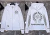 Klasik Tasarımcı Moda Hoodies Chromes Lüks Erkek Fermuar Ch Sweatshirts Horseshoe Heart Sanskrit Çapraz Baskı Kazak Kapşonlu Yüksek Kaliteli Kazak Kadınlar DHQX