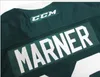 Maillots de hockey personnalisés OHL London Knights CCM Premer 7185 93 Mitch Marner Jersey Mitch Marner Embroidery s Hockey Jersey Vert Noir 100% Cousu