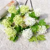 Fleurs décoratives couronnes têtes hortensia fleur artificielle soie pour la décoration de fête à la maison mariage mur bricolage décor faux fleursdécoratif