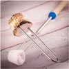 BBQ Tools Accessoires UPS 24 uur Roestvrij staal Marshmallow Roasting Sticks Uitbreiding Roaster Telesco Drop Delivery Home Garden Dhyyn