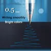 Morandi Gray Pens Kawaii Set 0.5 Multi Color Cute Gel Ink Pen Highlighter Office School Supplies Stationery Replace Refill DIY