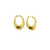 Hoop Jewelry Designer luxury Earring Water Drop Shape Elegant Simple Oval Earring Solid Circle Earring Buckle Earrings Ornaments233o