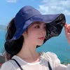 Wide Brim Hats Fashion Women Summer UV Protection Sun Hat Female Bucket With Neck Flap Outdoor Traveling Beach Cap Eger22