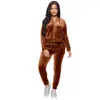 Women Tracksuit Velvet Two Piece Set Oversize Hoodies Sweatshirt Sweatpants Joggers Sport Pant Suits Femme Outfits Sweatsuits