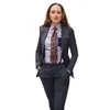 Pantalon deux pièces pour femmes, costume 2 pièces à carreaux, tenue de travail de bureau, veste pour occasions formelles, Blazer