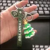 Key Rings Jewelry Cartoon Christmas Santa Snowman Tree Keychain Holders Ring Bag Hangs Gift Fashion Will And Sandy Drop Delivery 2021 Dhlog