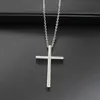 Pendant Necklaces Mens Steel Cross Big Medium Small Stainless Chains Necklace Jewelry On The Neck Hip Hop WholesalePendant Godl22