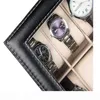 Boîte de montre en Faux cuir, présentoir organisateur 12 fentes, boîte de rangement de bijoux 224Z