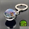 Key Rings Jewelry Indians Dream Catcher Wolf Ring Glass Ball Glow In The Dark Luminous Keychain Holders Fashion Will And Sandy Drop D Dhlfj