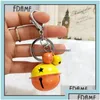 Key Rings Jewelry Cartoon Cute Metal Candy Color Bells Ring Pendant Creative Couple Car Bag Aessories Kr049 Keychains Mix Order 20 P Dhdjg