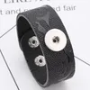 Arts And Crafts Styles Snaps Jewelry Wood Color 18Mm Snap Button Bracelet Pu Leather Band Ginger Drop Delivery Home Garden Dhwkr