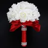 Flores de casamento 2023 Bouquet Flor artificial rosa Buque Casamento Bridal for Decoration Ramos de Novia