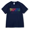 Designerski koszulki Trapstar Undersea Kolor drukowane Mężczyźni T-shirt Summer Oddychający swobodny krótki rękaw Street Botwna marka T Shirts