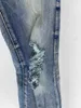 2023 année nouvelle arrivée Jeans de designer trou maigre déchiré déchiré pour hommes ~ US TAILLE 28-38 jeans ~ haute qualité moto slim moto motard causal denim pantalon hip hop jeans