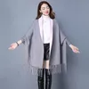 الأوشحة Winter Winter Poncho مع شالات الأكمام واللفائف الباشمينا الحمراء شحمة الثخانة