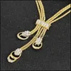 Bröllop smycken uppsättningar ankomst mode guld pläterade pärlor krage halsband örhängen armband fin ringar fest kostym för kvinnor 1833 t2 dh0d2