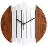 Horloges murales Botique-horloge en bois Design moderne Vintage rustique minable Art silencieux montre décoration de la maison